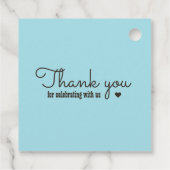 西カウボーイブーツモノグラムカントリー結婚式 フェイバータグ (裏面)