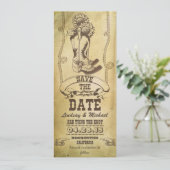 西カウボーイブーツヴィンテージは日付カードを保存 セーブザデート (スタンド正面)