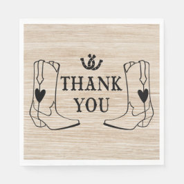 西カウボーイブーツ国ウェディングウッドありがとう スタンダードランチョンナプキン