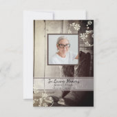 西カウボーイブーツ葬儀記念悔やみや弔慰 サンキューカード (正面)