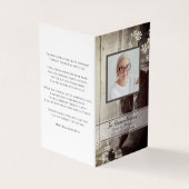 西カウボーイブーツ葬儀記念祈りの言葉 名刺 (外部)