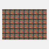 西カウボーイブーツ長いホルンステアとロープ ラッピングペーパーシート (正面2)