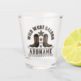 西カウボーイブーツADD NAME Sheriff Spurs Saloon ショットグラス