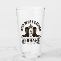 西カウボーイブーツADD NAME Sheriff Spurs Saloon