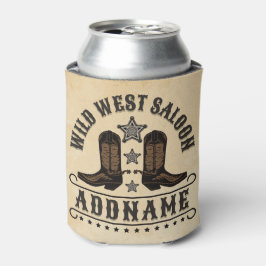 西カウボーイブーツADD NAME Sheriff Spurs Saloon 缶クーラー