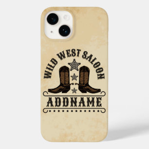 西カウボーイブーツADD NAME Sheriff Spurs Saloon Case-Mate iPhone 14ケース