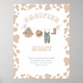 西カウボーイベビーシャワーおしゃぶり狩り ポスター (正面)