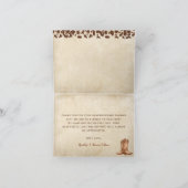 西カウボーイベビーシャワー サンキューカード (内部)