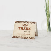 西カウボーイベビーシャワー サンキューカード (正面)