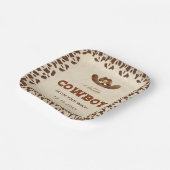 西カウボーイベビーシャワー ペーパープレート (傾斜あり)