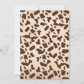 西カウボーイベビーシャワー 招待状 (裏面)