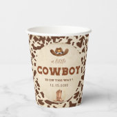西カウボーイベビーシャワー 紙コップ (裏面)