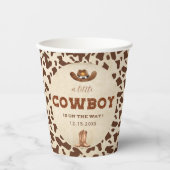 西カウボーイベビーシャワー 紙コップ (正面)