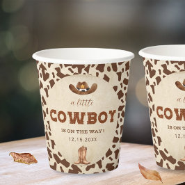 西カウボーイベビーシャワー 紙コップ