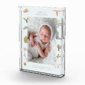 西カウボーイベビー垂直フォトキープサケ フォトブロック (右)