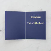 西カウボーイホースチャイルドハッピー父の日3 カード (内部)