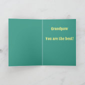 西カウボーイホースチャイルドハッピー父の日5 カード (内部)