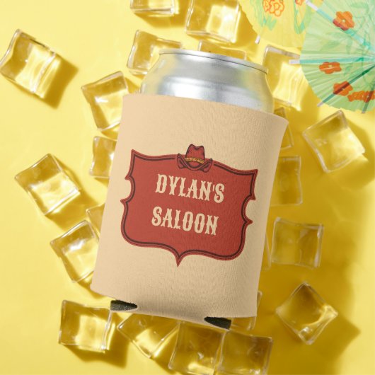 西カウボーイモノグラム素朴名サロン 缶クーラー (インサイチュ 夏)