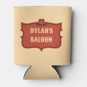 西カウボーイモノグラム素朴名サロン 缶クーラー (正面)