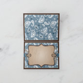 西カウボーイロッキングホースバンダンナありがとう サンキューカード (内部)