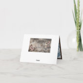 西カウボーイロッキングホースバンダンナありがとう サンキューカード (裏面)