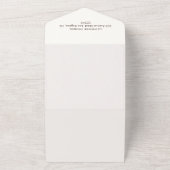 西カウボーイロッキングホースボーイベビーシャワー オールインワン招待状 (外側)