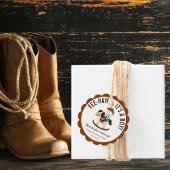 西カウボーイロッキングホースボーイベビーシャワー フェイバータグ