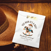 西カウボーイロッキングホースボーイベビーシャワー フェイバーバッグ