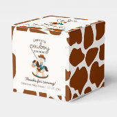 西カウボーイロッキングホースボーイベビーシャワー フェイバーボックス (正面サイド)