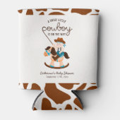 西カウボーイロッキングホースボーイベビーシャワー 缶クーラー (正面)