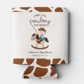 西カウボーイロッキングホースボーイベビーシャワー 缶クーラー (裏面)