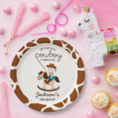 西カウボーイロッキングホースボーイ誕生日 ペーパープレート (パーティー)