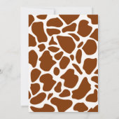 西カウボーイロッキングホースボーイ誕生日 招待状 (裏面)