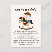 西カウボーイロッキング馬少年のベビー エンクロージャーカード (正面)