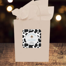 西カウボーイロデオカウウプリントボーイベビーシャワー