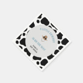 西カウボーイロデオカウウプリントボーイベビーシャワー スタンダードカクテルナプキン (角)