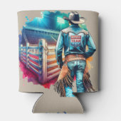 西カウボーイロデオチームアットアリーナ 缶クーラー (裏面)