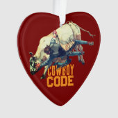 西カウボーイロデオブル オーナメント (正面)