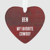 西カウボーイロデオブル オーナメント (裏面)