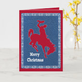 西カウボーイロデオブロンクライダーレザーフェイクズ カード (黄色い花)