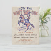 西カウボーイロデオ誕生日どのように西は1だった 招待状 (スタンド正面)