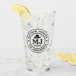 西カウボーイヴィンテージロゴモノグラムGroomsmen タンブラーグラス