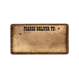 西カウボーイ住所 シールの誕生日パーティー ラベル