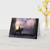 西カウボーイ同情カード カード (黄色い花)