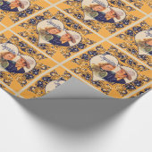 西カウボーイ女性のカーボーイカップルおめでとう ラッピングペーパー (角)