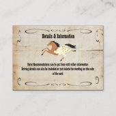 西カウボーイ披露宴エンクロージャカード挿入 エンクロージャーカード (裏面)