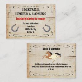 西カウボーイ披露宴エンクロージャカード挿入 エンクロージャーカード