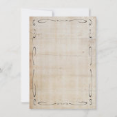 西カウボーイ日付を保存 招待状 (裏面)