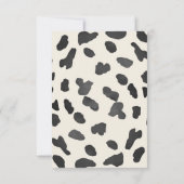 西カウボーイ服ベビーシャワー サンキューカード (裏面)