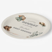 西カウボーイ服ベビーシャワー ペーパープレート (アングル)